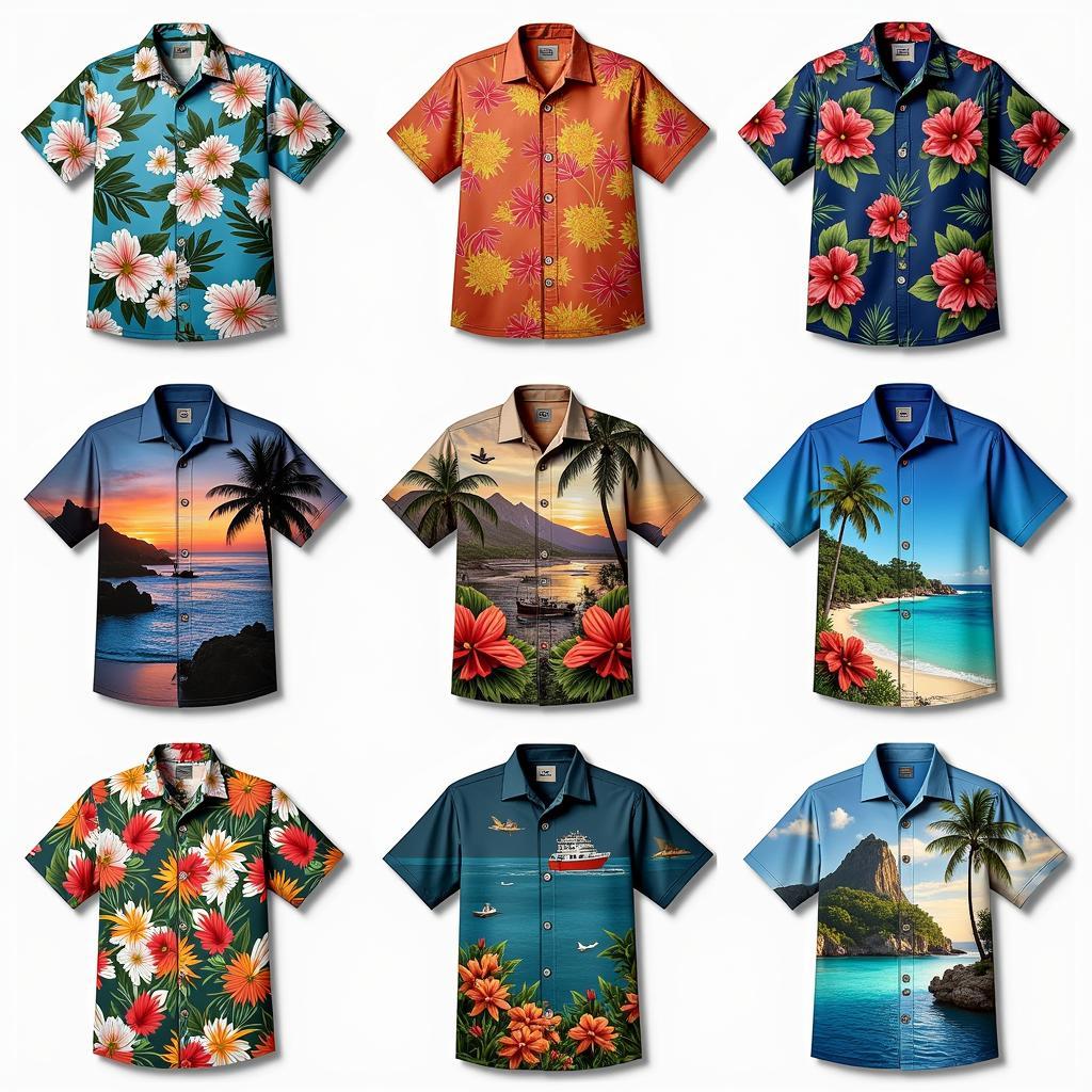 Variety of Cal Hawaiian Shirt Patterns and Styles