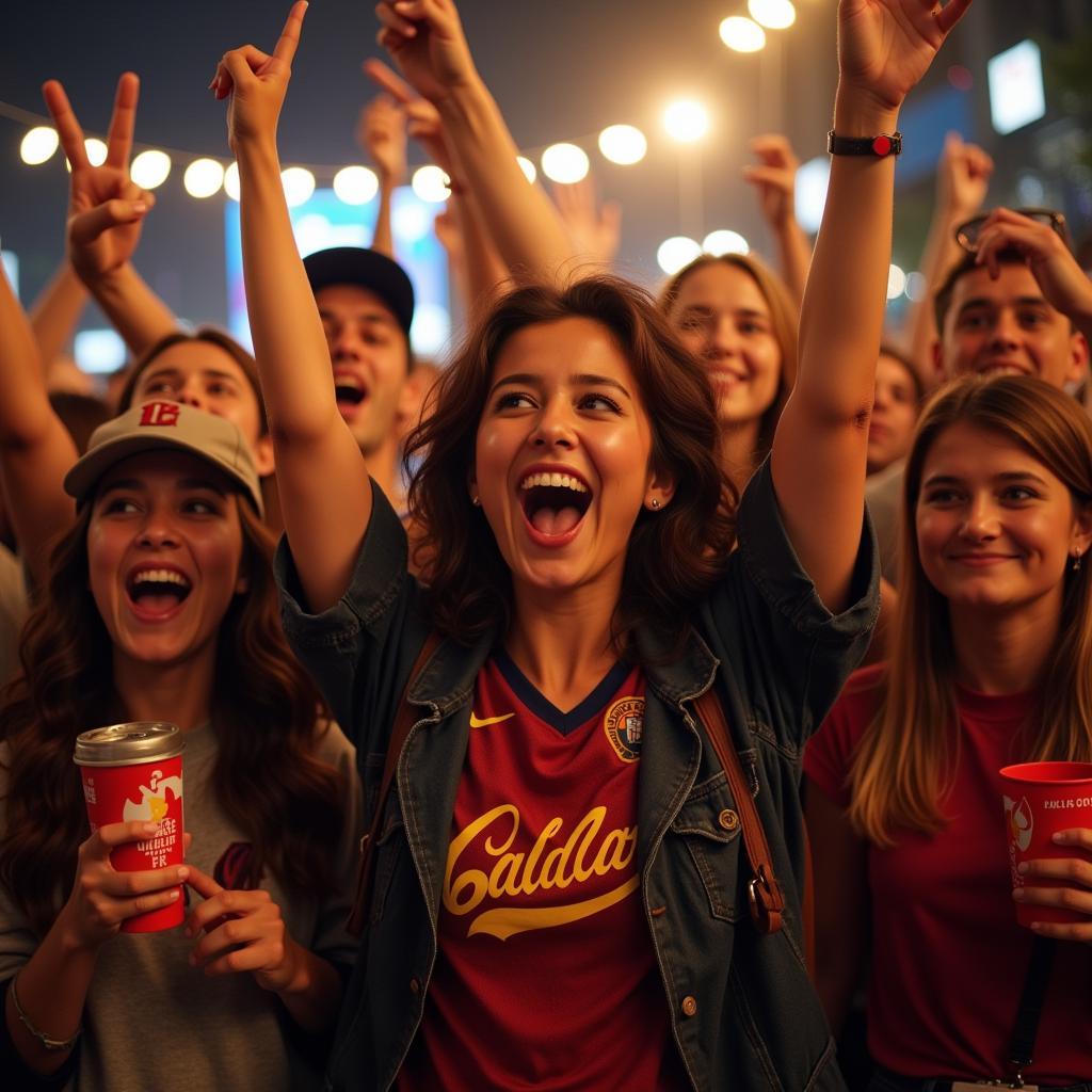 California Sports Fans Celebrating