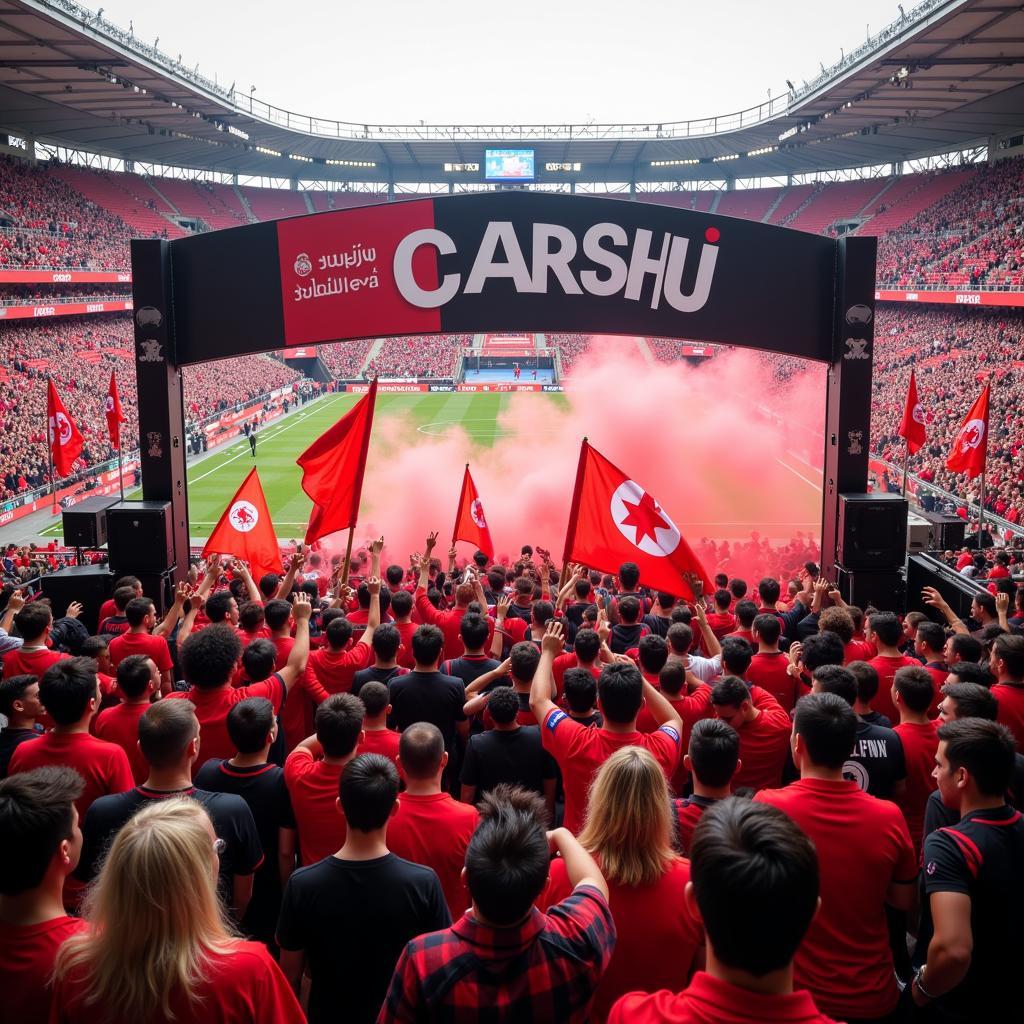 Çarşı Supporters Entering Vodafone Park Through the Bull Pen Gates