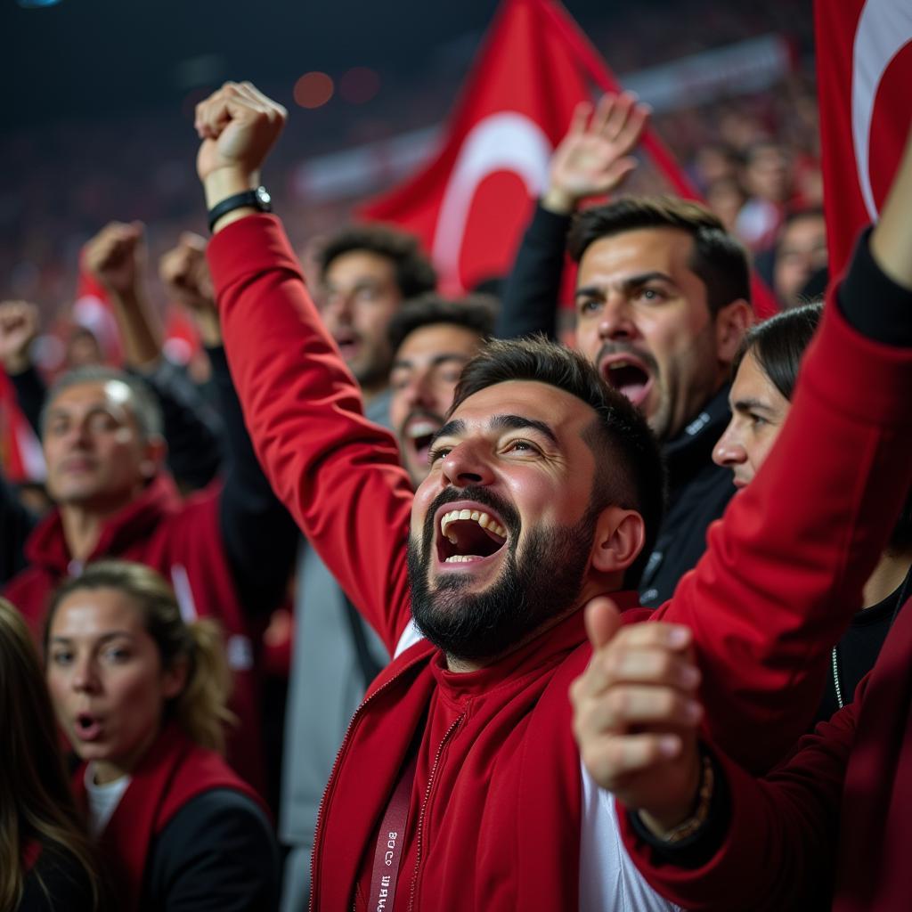 Çarşı Supporters Celebrating a Goal