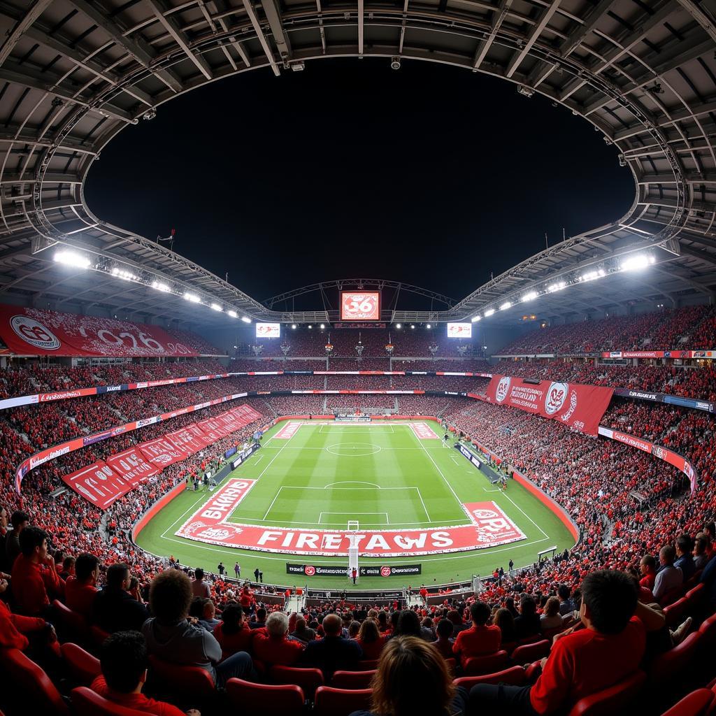 Çarşı tifo display featuring the 36 judge symbol