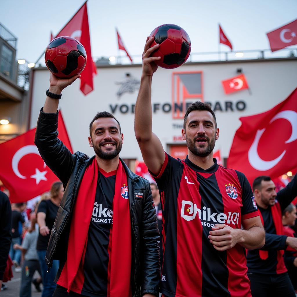 Casters Ball Celebration After Besiktas Victory