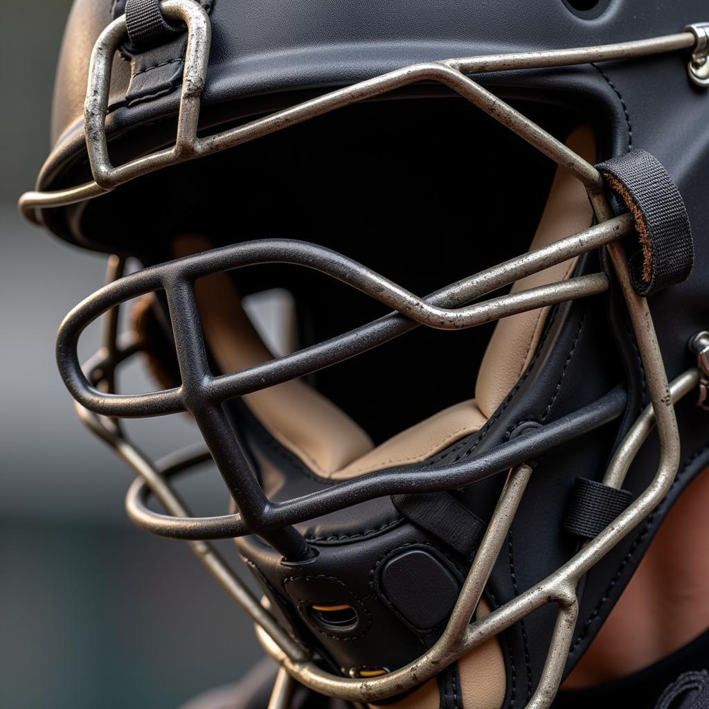 Close-up of a Catcher's Mask