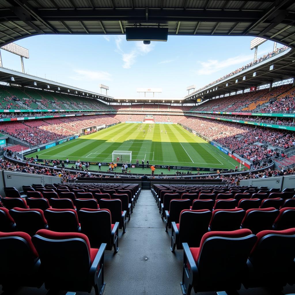 Centennial Bank Stadium Premium Seating View