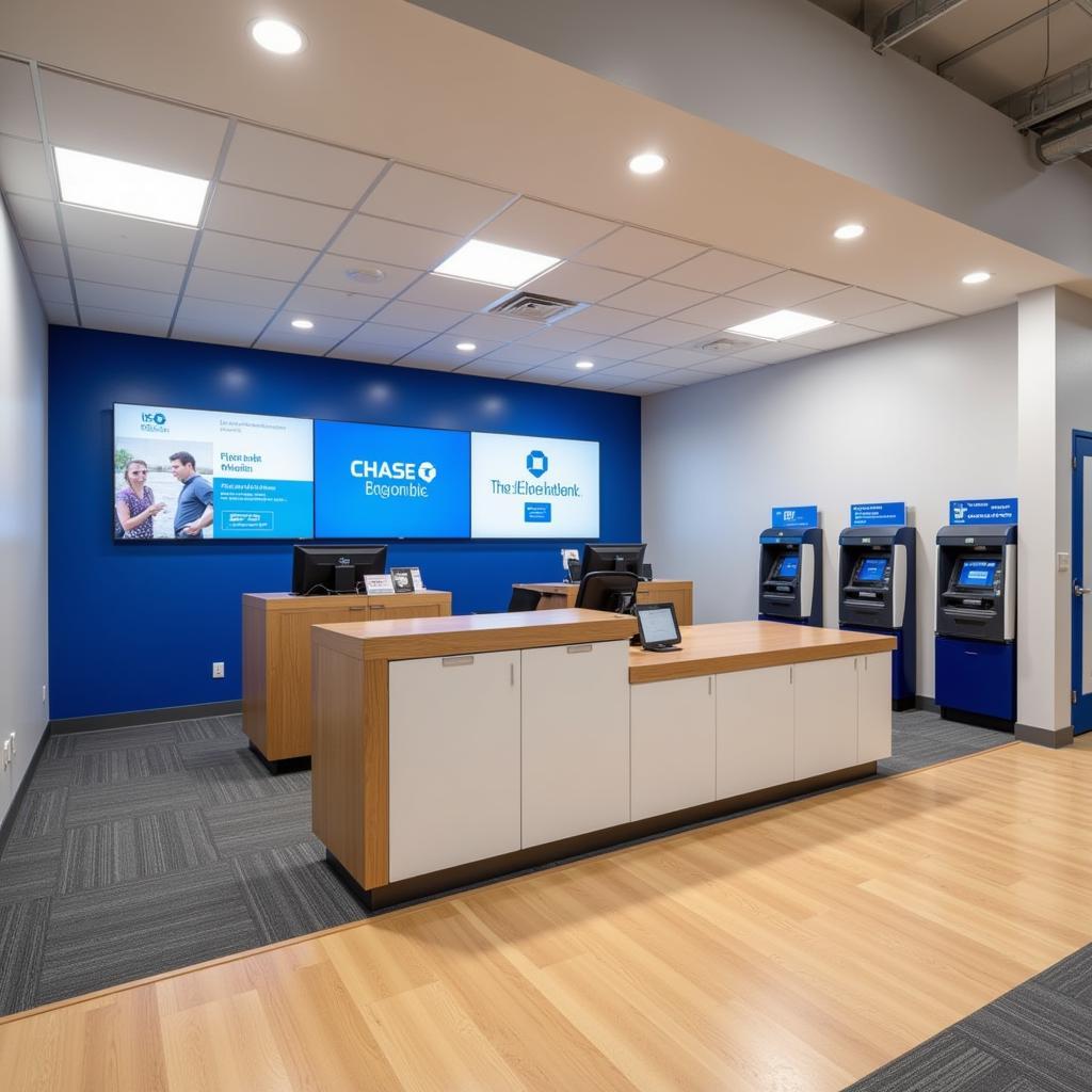 Chase Bank Interior on Main Street, Flushing