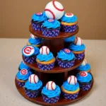 Chicago Cubs Cupcake Tower