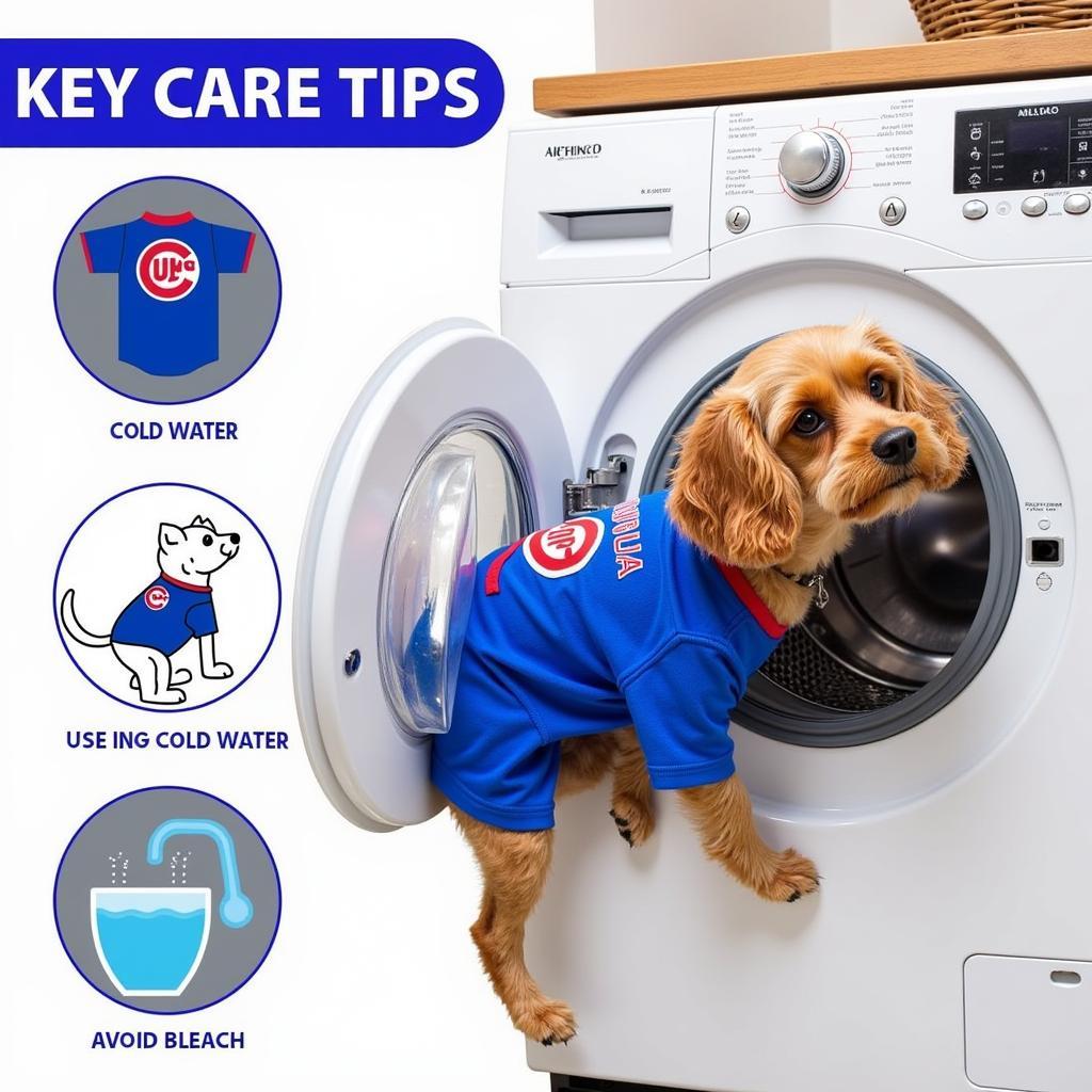 Chicago Cubs Dog Jersey Care Tips