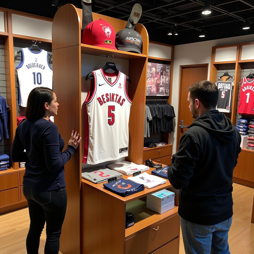 Chicago NBA Store Besiktas Jersey Display