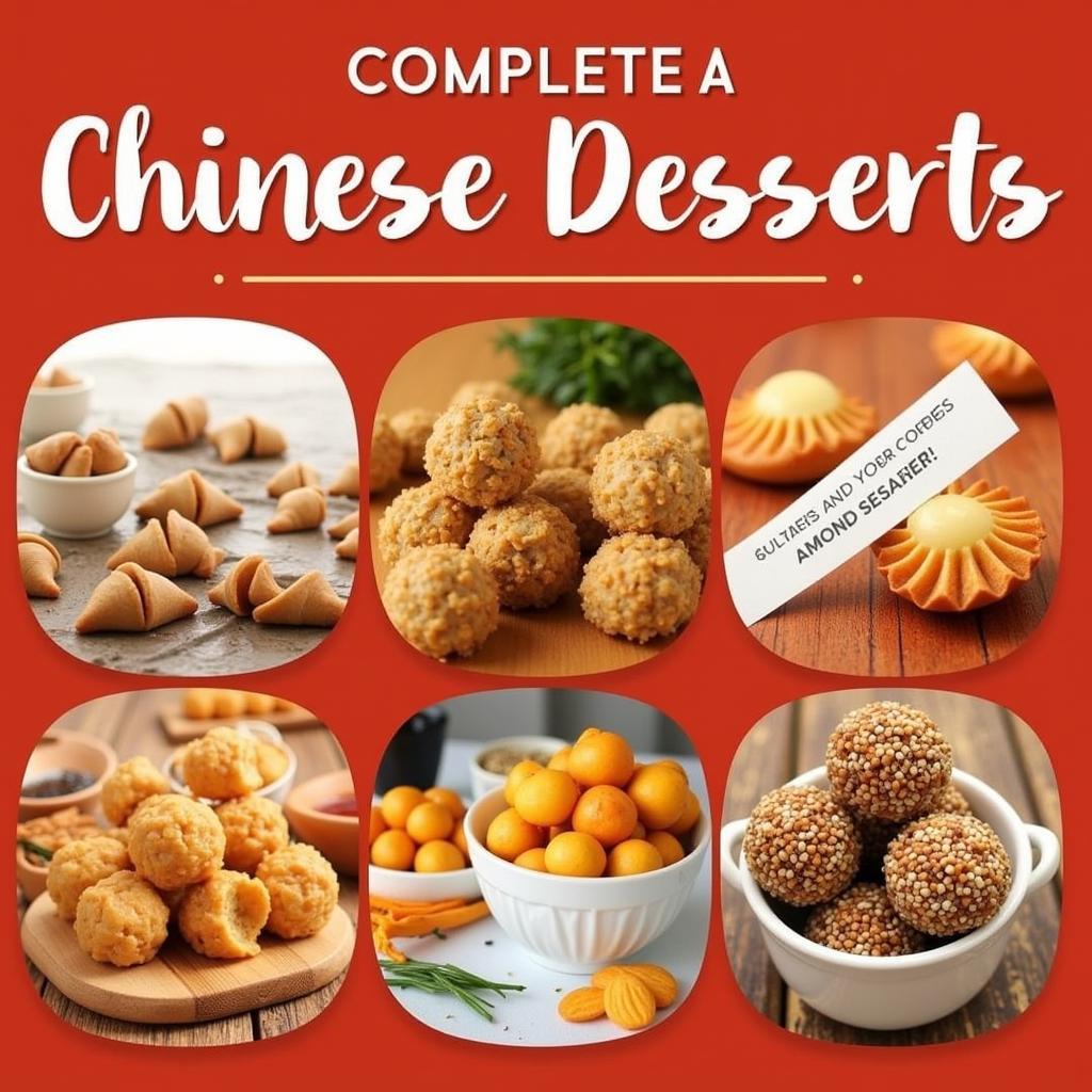 Chinese Desserts: Fortune Cookies, Almond Cookies, and Sesame Balls