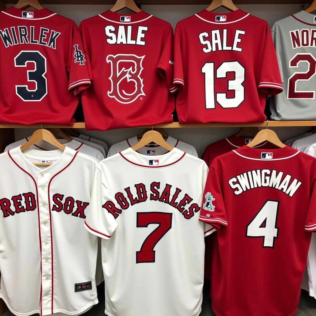 Collection of Chris Sale Red Sox Jerseys