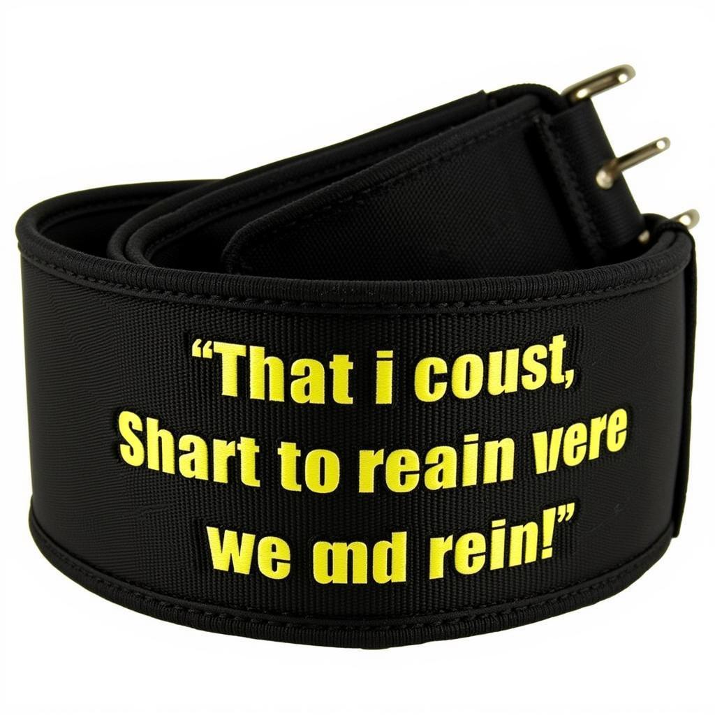 Nylon Christian Lifting Belt with Bible Verse