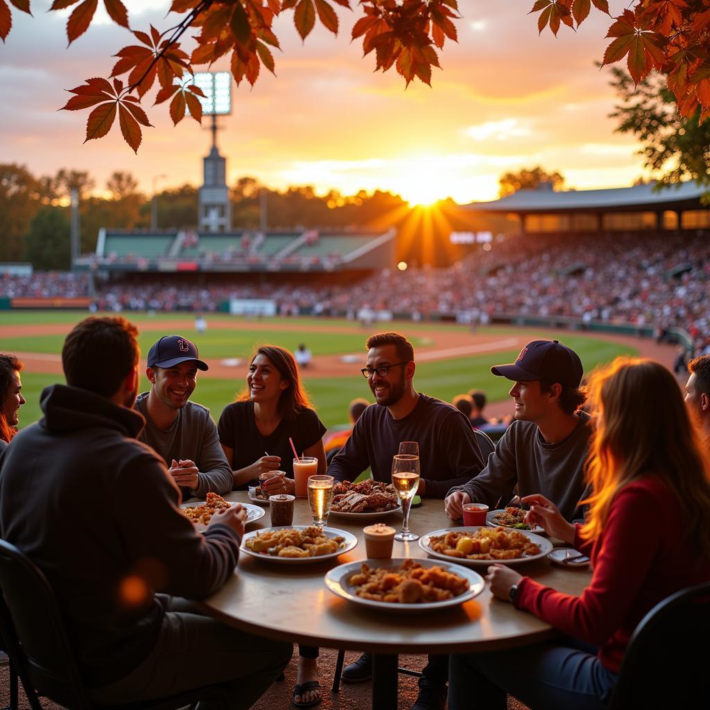 Cincinnati Fall Baseball Atmosphere