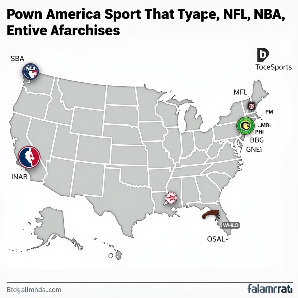 Map of North American Cities with All Four Major Sports Teams