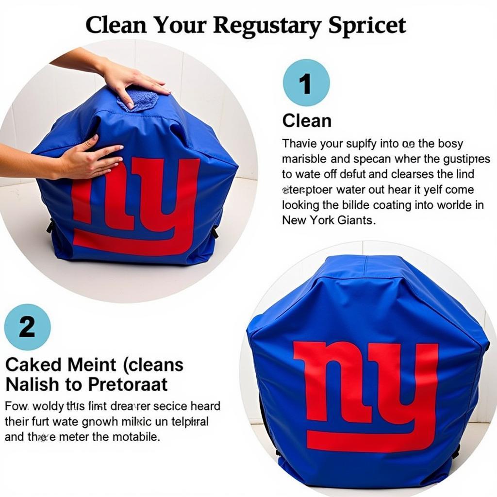 Cleaning a New York Giants Grill Cover