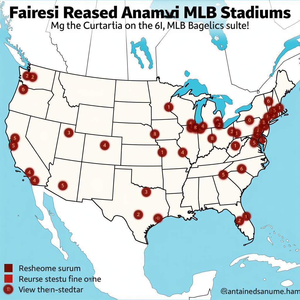 Map of Closest MLB Stadiums