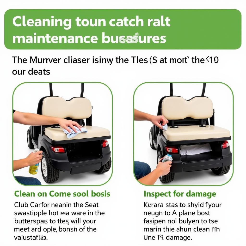 Club Car DS Rear Seat Maintenance