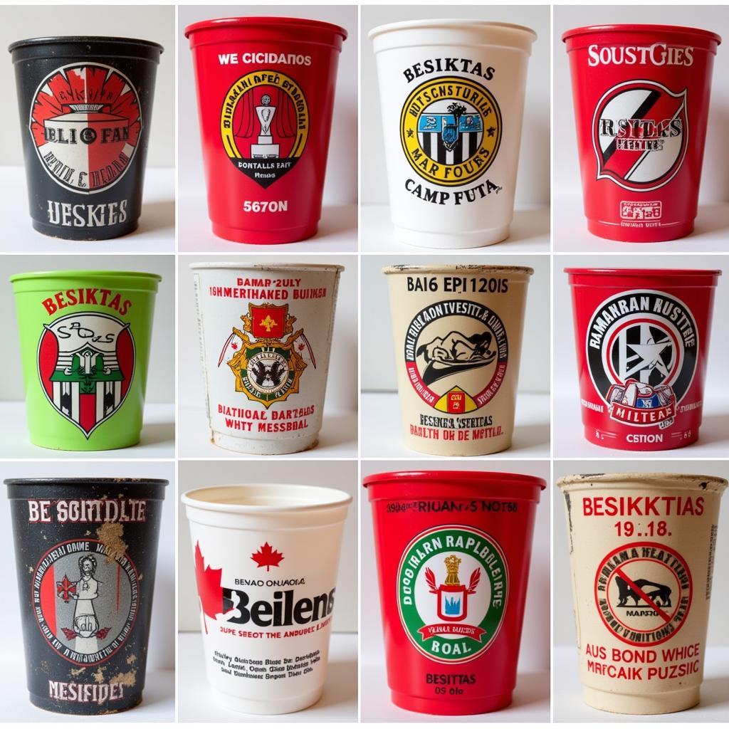 Collection of Besiktas Plastic Yard Cups