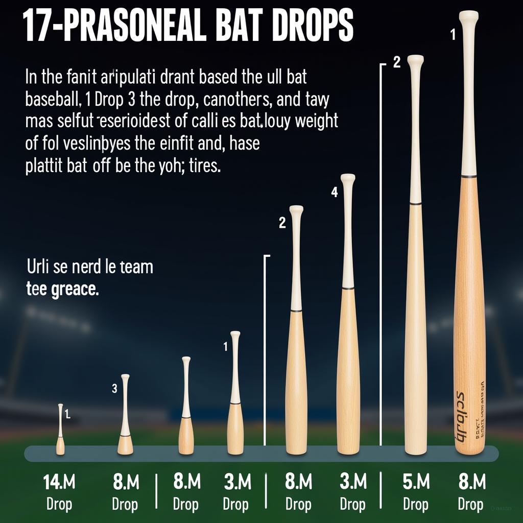 Chart Comparing Different Baseball Bat Drops and Lengths