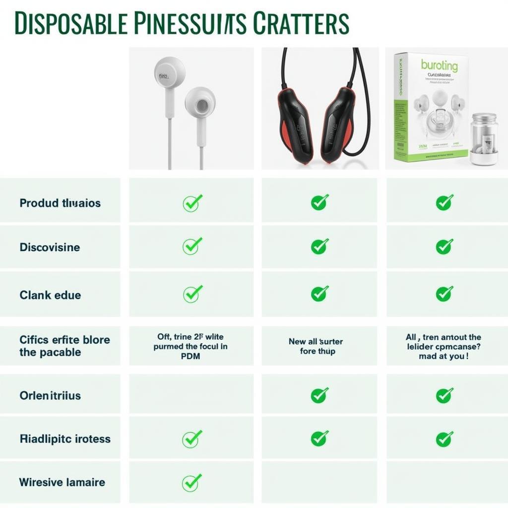 Comparing Different Disposable Earbud Models