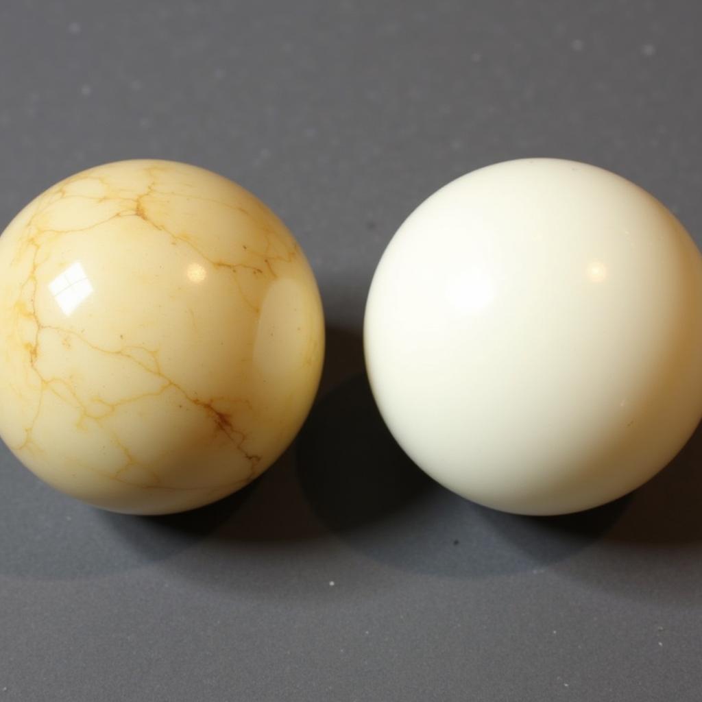 Comparison of Vintage and Modern Cue Balls