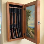 Concealed Gun Cabinet Behind a Painting