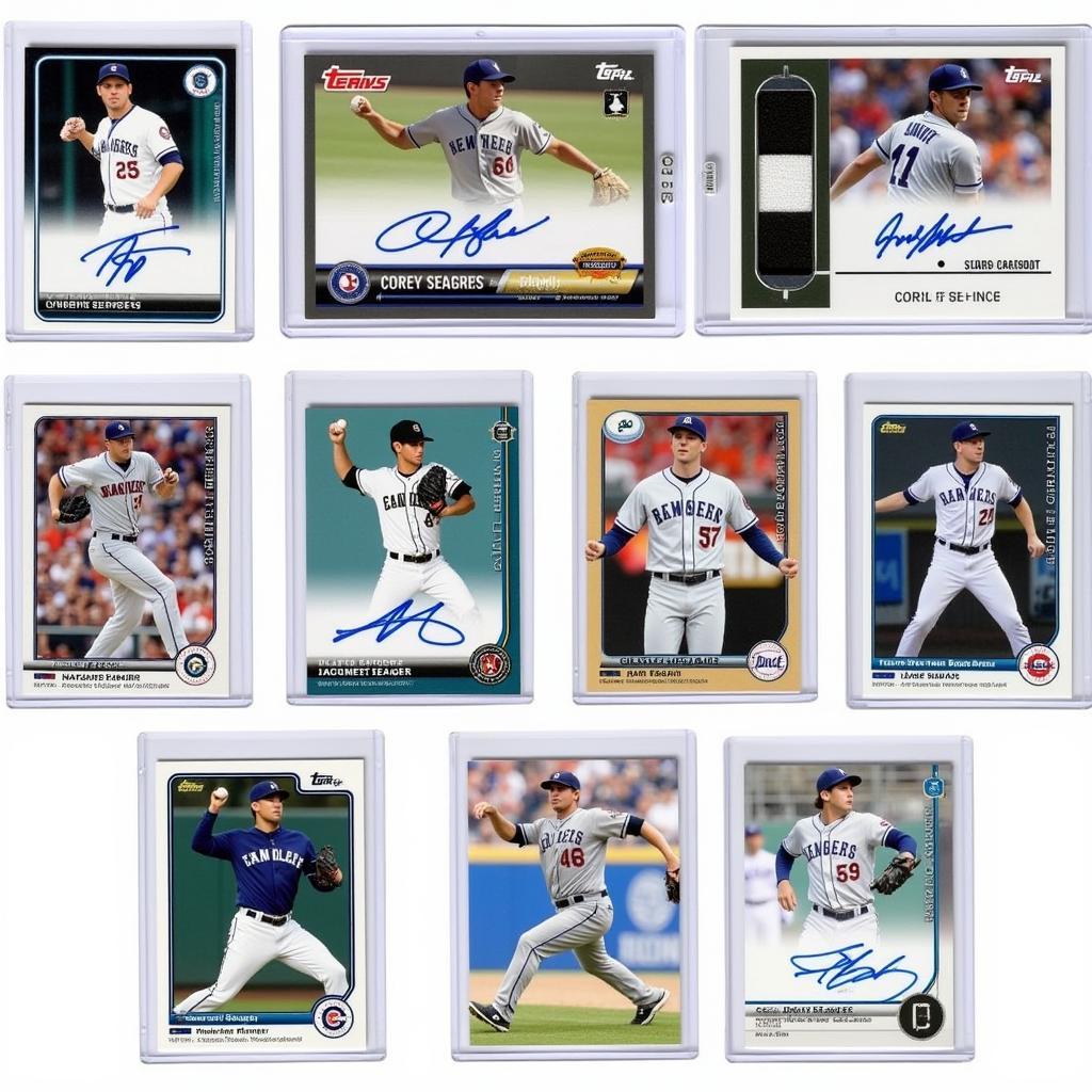 Corey Seager Autograph Card Variations