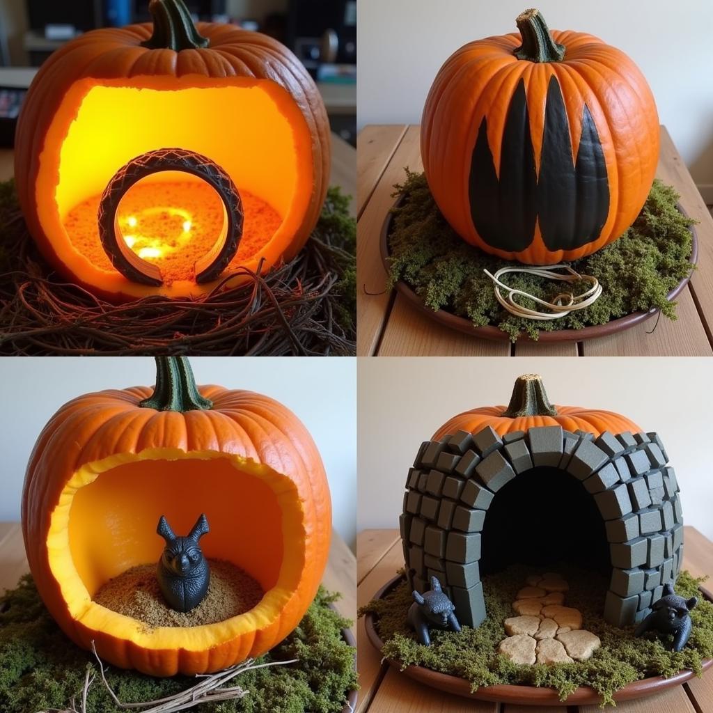 Creative Lord of the Rings Pumpkin Displays