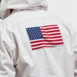 Creed 3 White American Flag Jacket Closeup