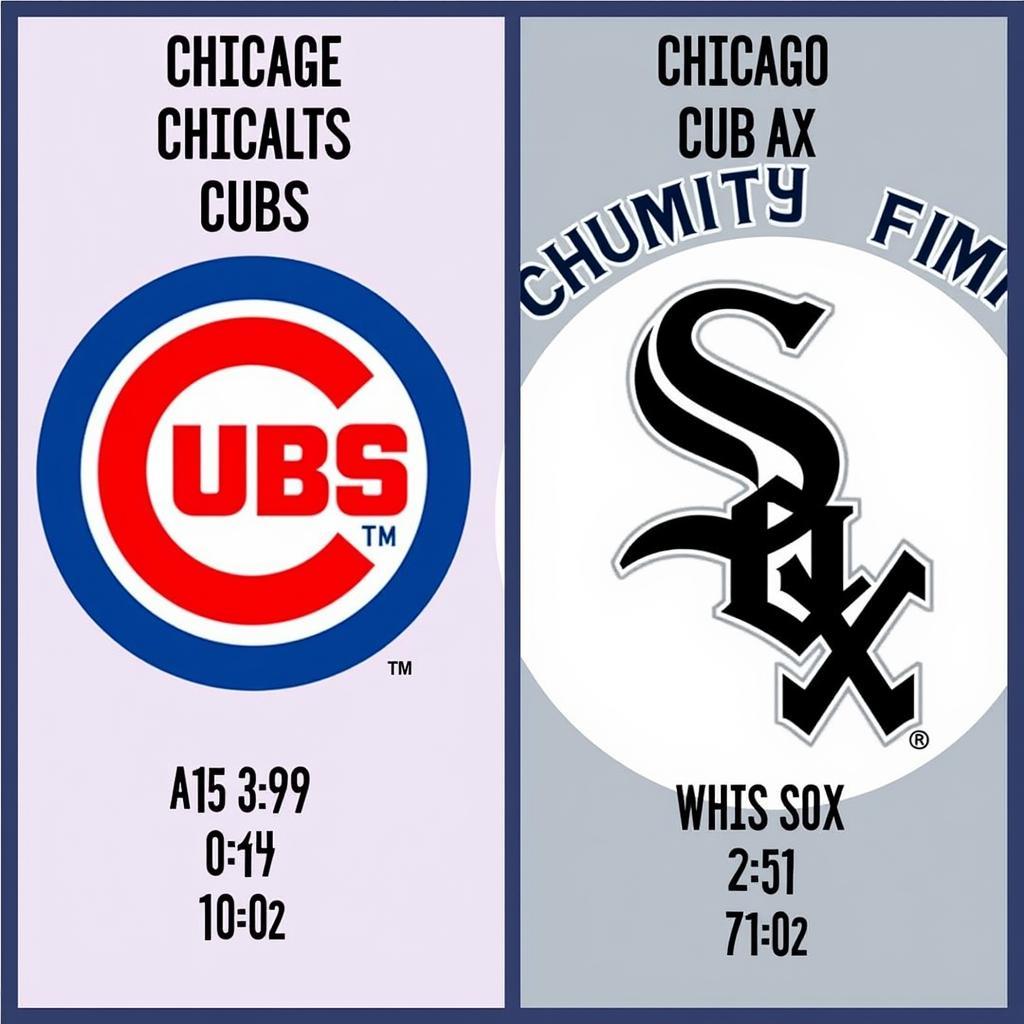 Cubs and White Sox Logos