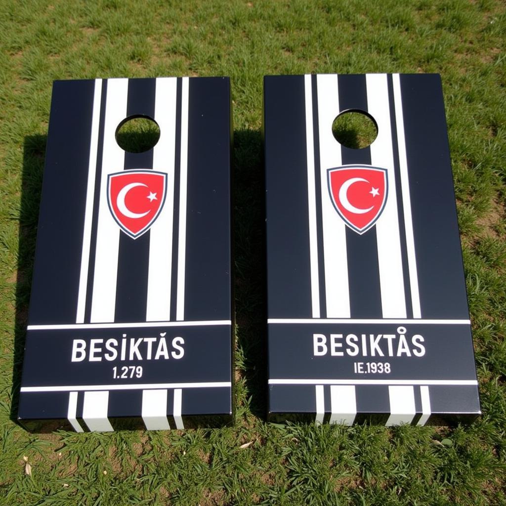 Custom Designed Beşiktaş Cornhole Boards