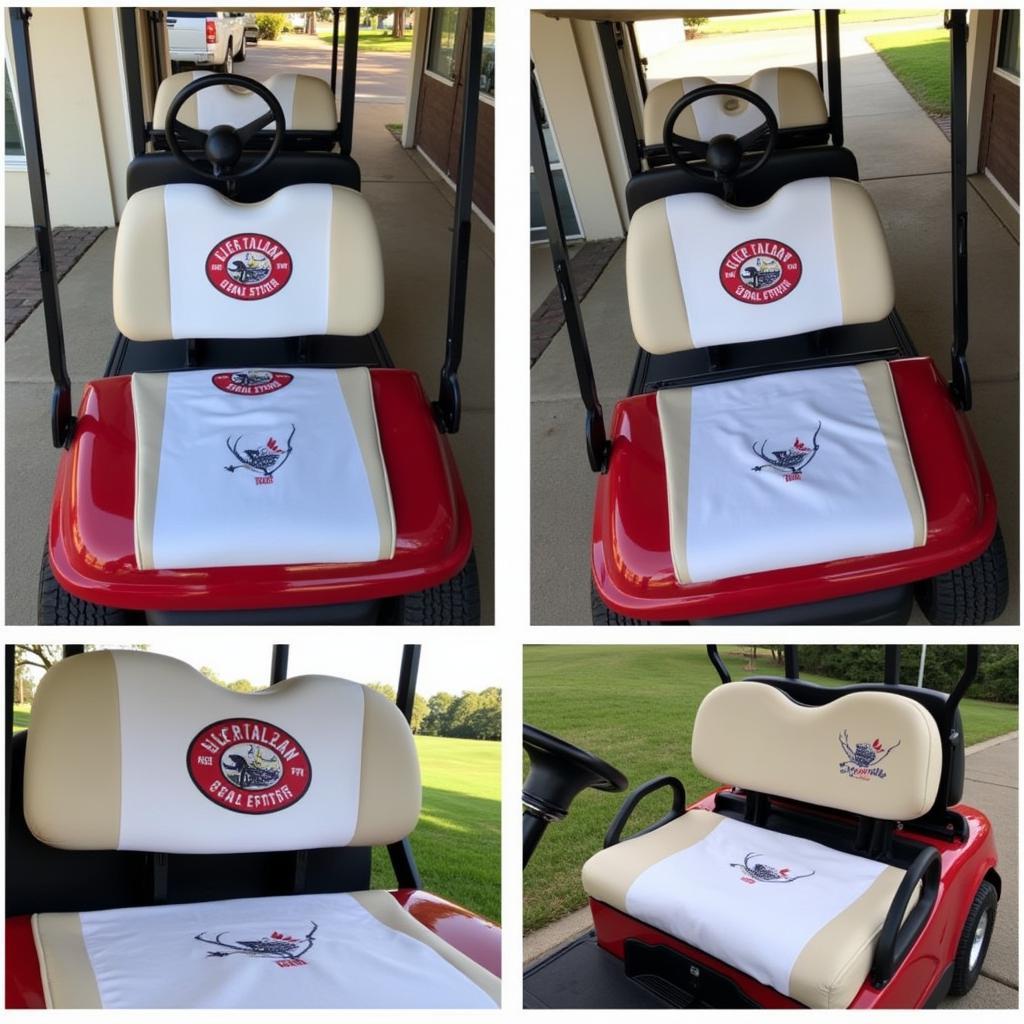 Custom Embroidered Golf Seat Covers for Club Car