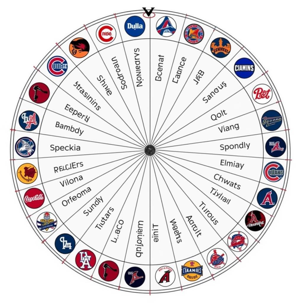 Customized MLB Team Spin Wheel