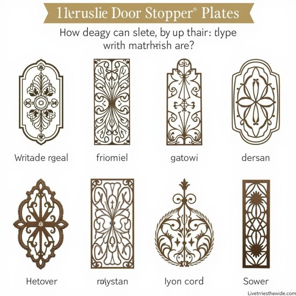 Decorative Metal Door Stopper Plate Styles for Various Interiors