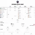 Example of a Defensive Depth Chart Template