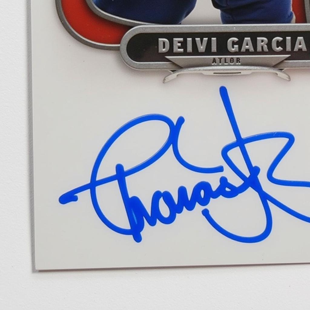 Deivi Garcia Topps Chrome Rookie Autograph Card