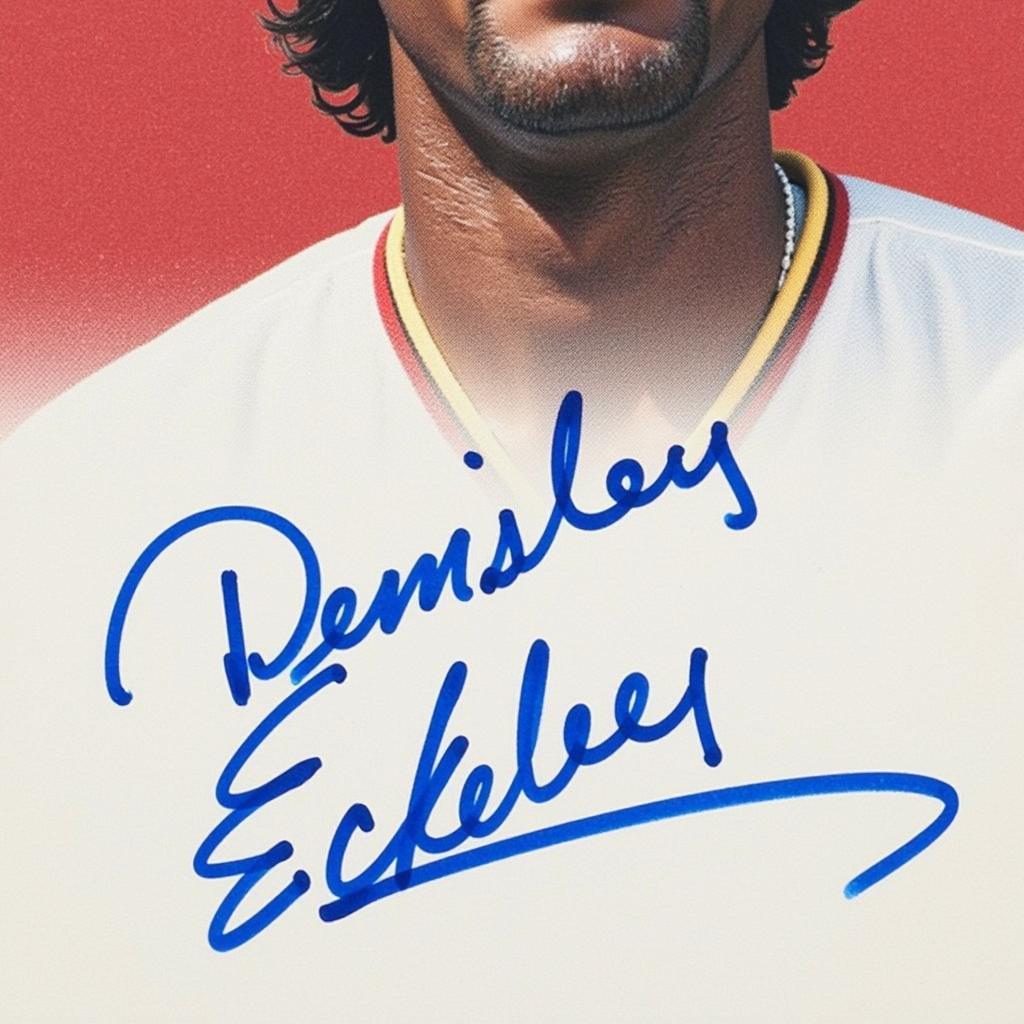 Dennis Eckersley Autographed Baseball Card