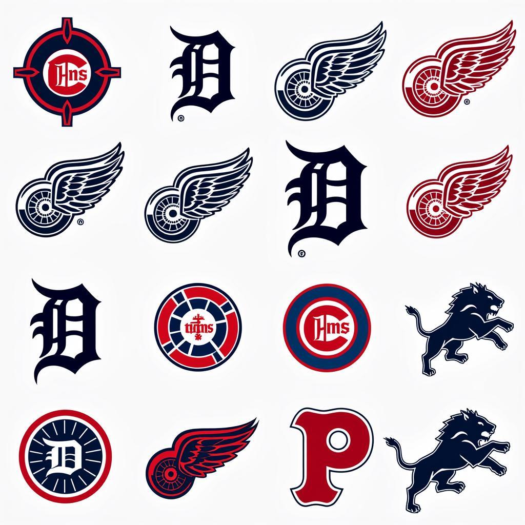 Detroit Sports Team Logos SVG Free