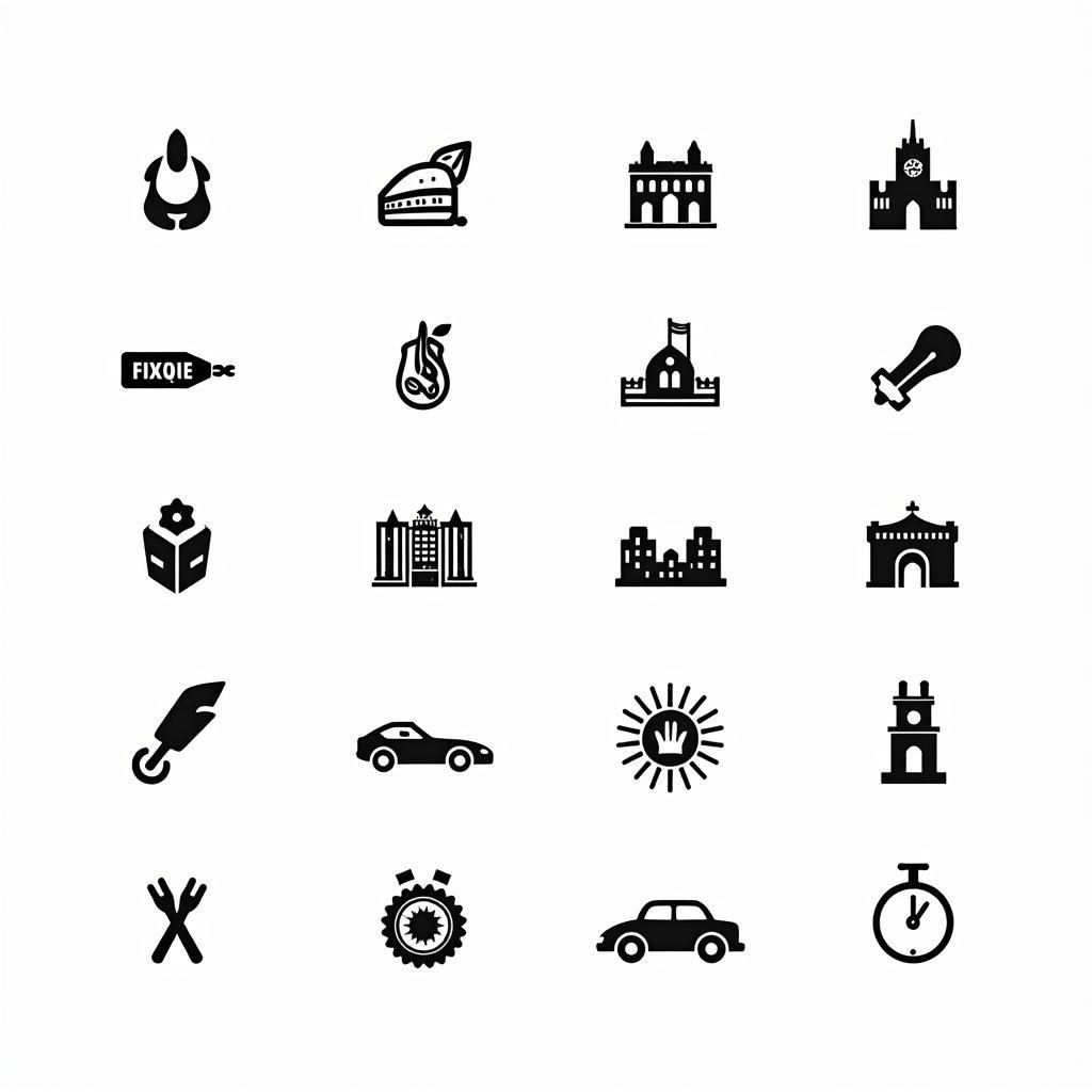 Detroit-Themed SVG Icons Free