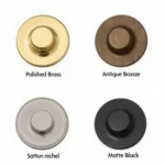 Various Finishes of Circular Strike Plates