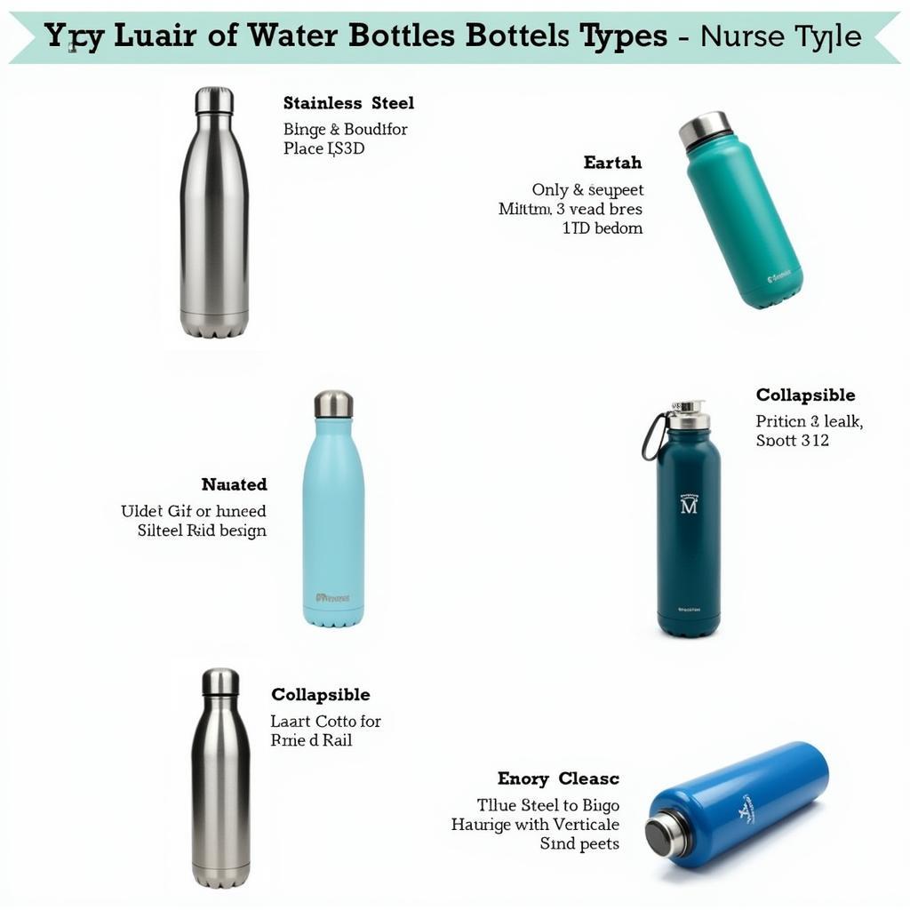 Variety of Nurse Water Bottles