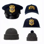 Different NYPD Hat Variations for Various Roles