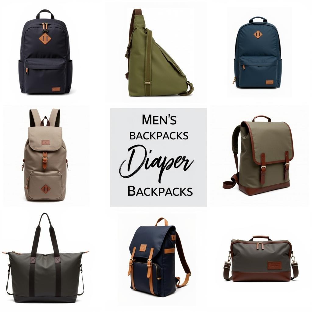 Different Styles of Diaper Backpacks