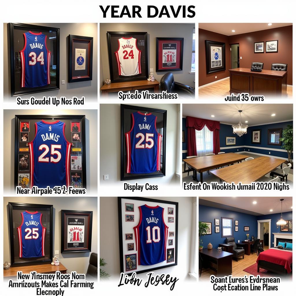 Displaying an Anthony Davis Autographed Jersey