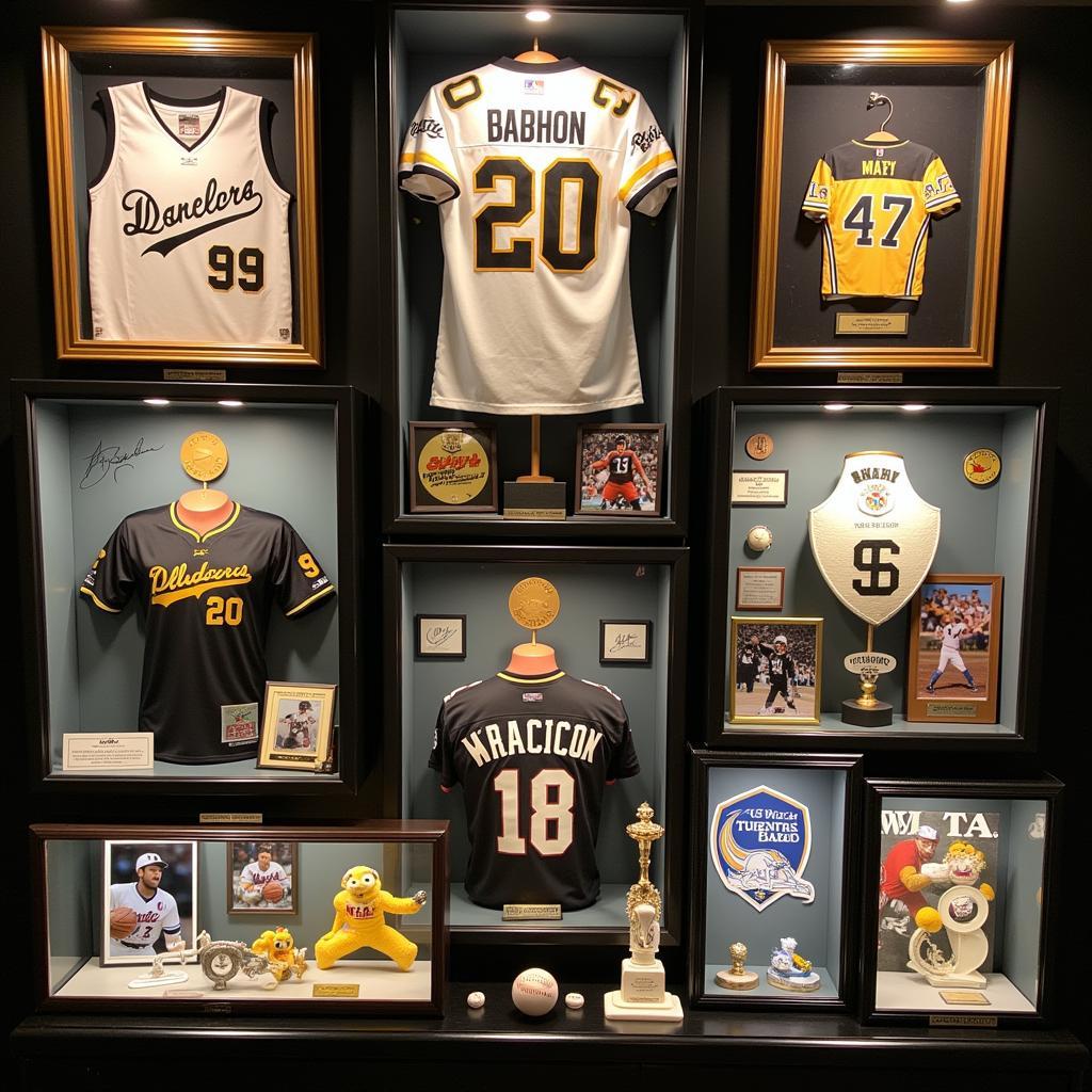 Displaying a Pittsburgh Sports Autographs Collection