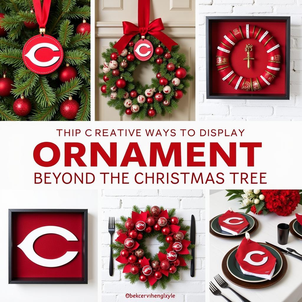 Displaying Cincinnati Reds Ornaments