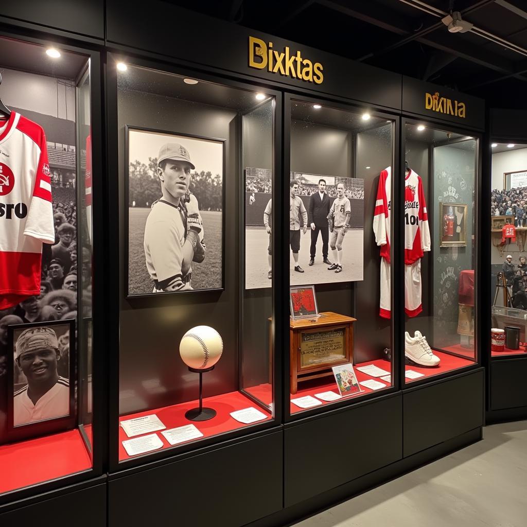 Dixon Black Baseball Display at the Besiktas Museum