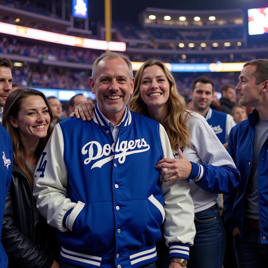 Dodgers Fans Celebrating a Championship