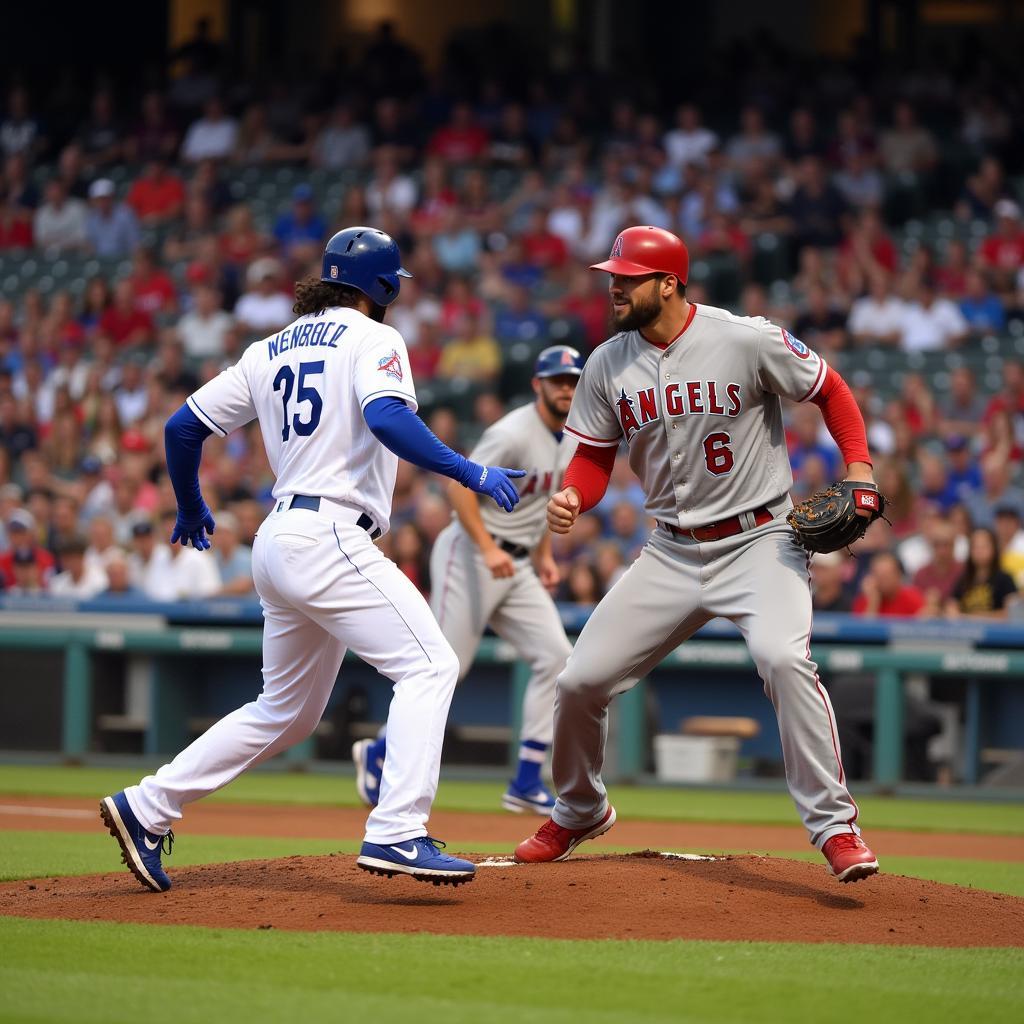 Dodgers vs. Angels Game at Dodger Stadium