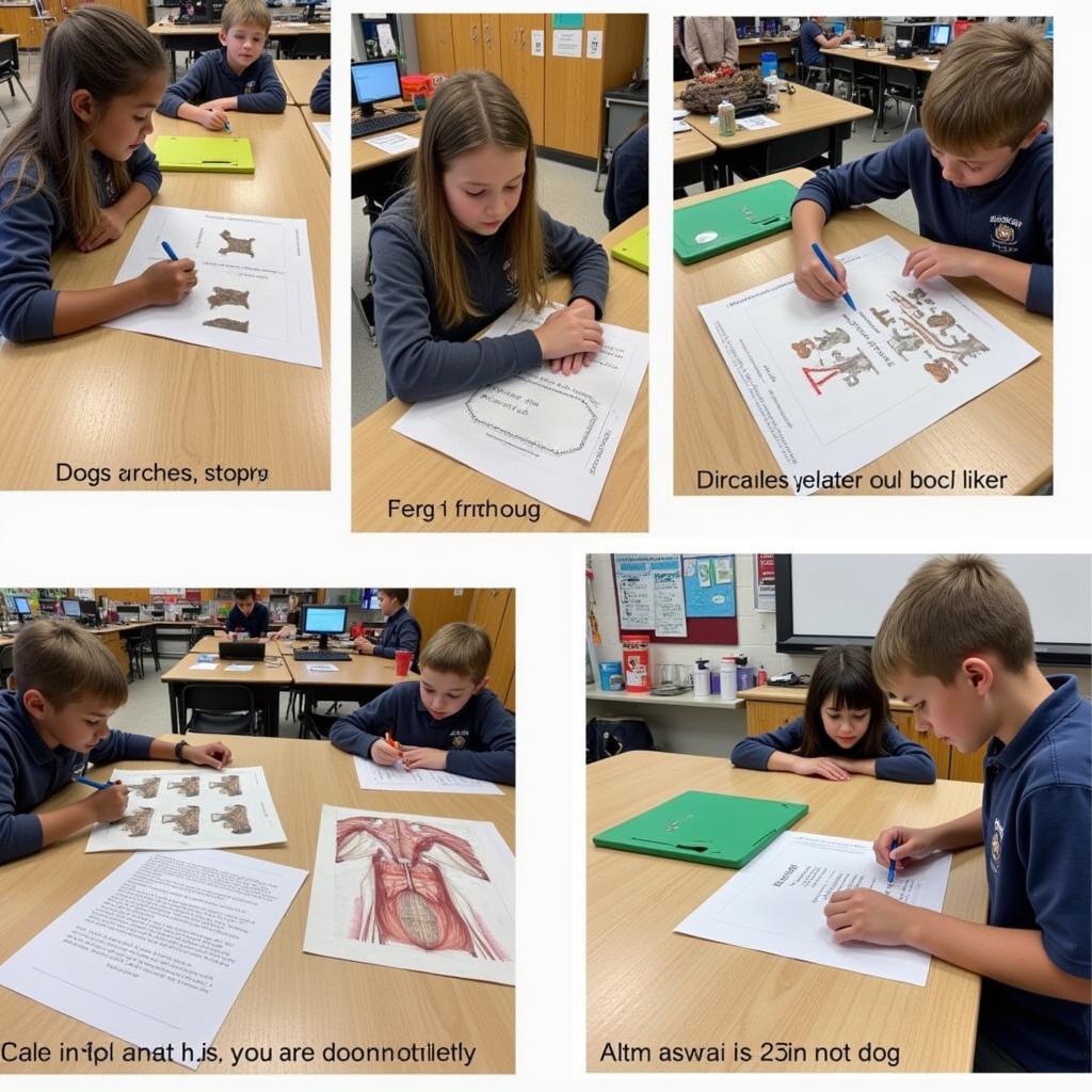 Dog-Themed Classroom Activities: Students Engaging in Learning