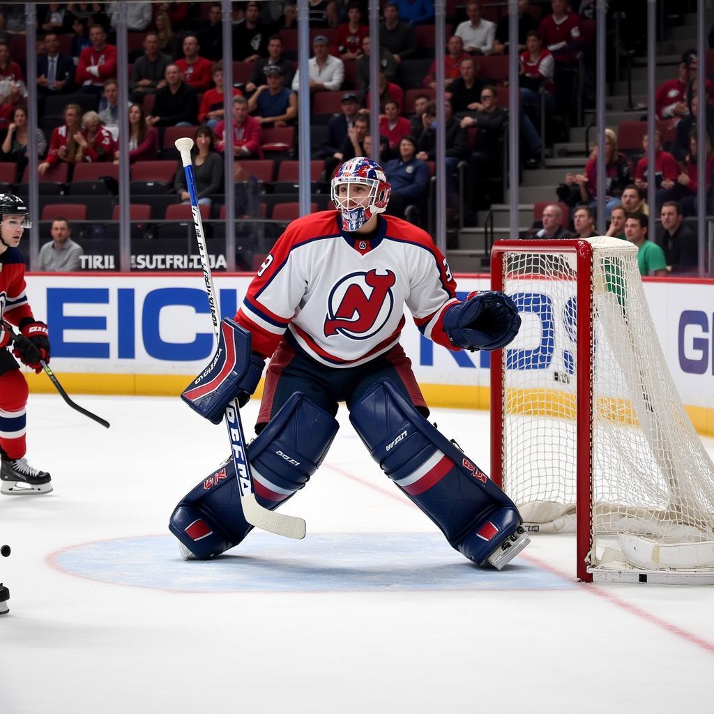 Dominik Hasek Protecting the Net